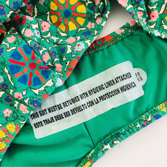 RHODE x Target Zinnia Floral Print Halter High-Leg Cheeky Swimsuit, PLUS 3X NWT - Picture 9 of 9